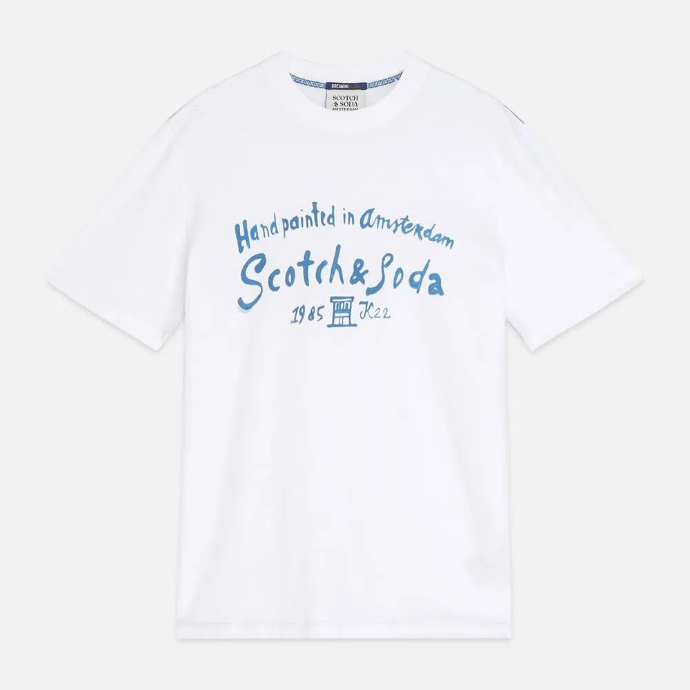 Scotch & Soda Chest Artwork T-Shirt Camiseta Hombre