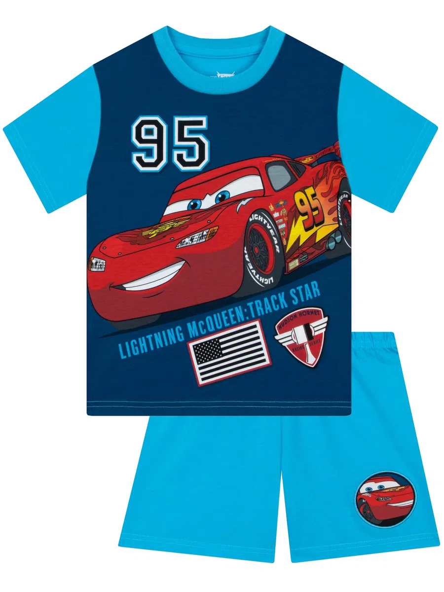 Disney Cars Pijama Niño, Pijama Cars Niño Verano, Pijamas Chulos Rayo Mcqueen
