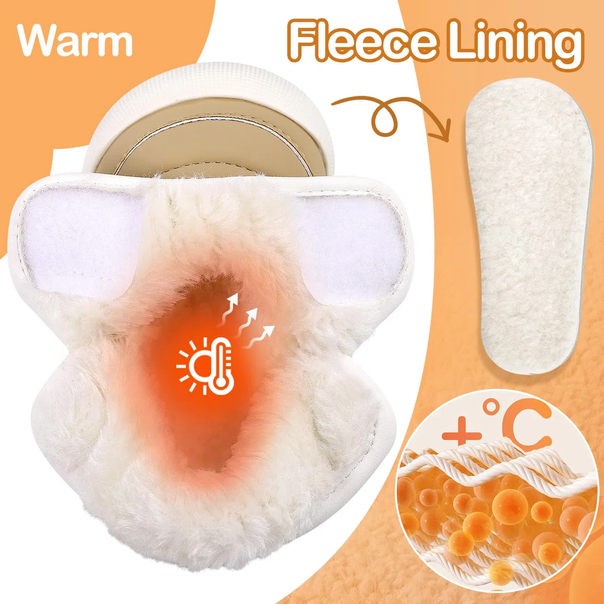 MK MATT KEELY Botas Invierno Bebé Niño Niña Zapatos Impermeable Cálido con Suela Goma Antideslizante