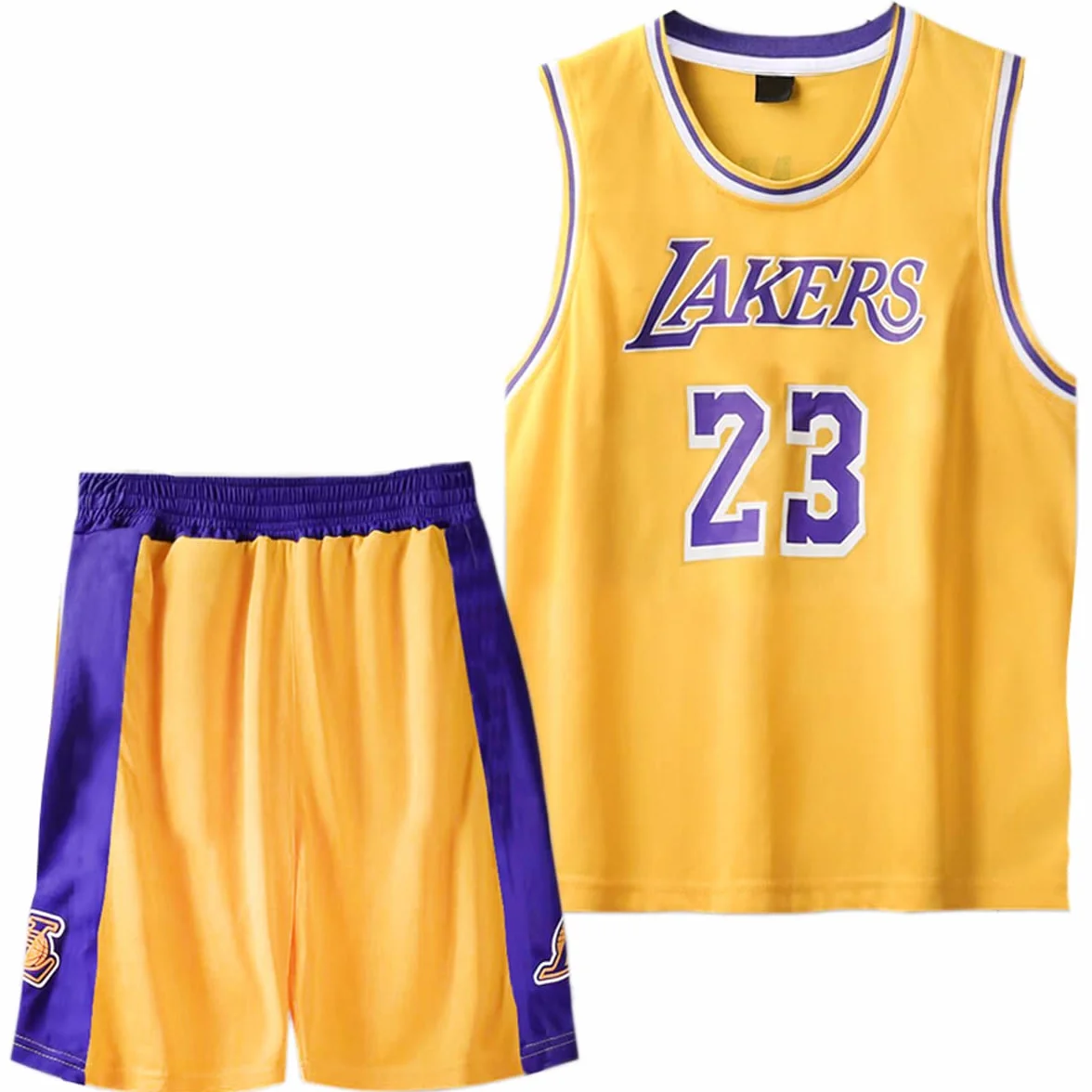 Camiseta de Baloncesto Niños Traje de Ropa Deportiva, Juego de Camiseta sin Mangas y Pantalones Baloncesto Conjunto Camisetas para Niños, 1 Top + 1 Pantalón