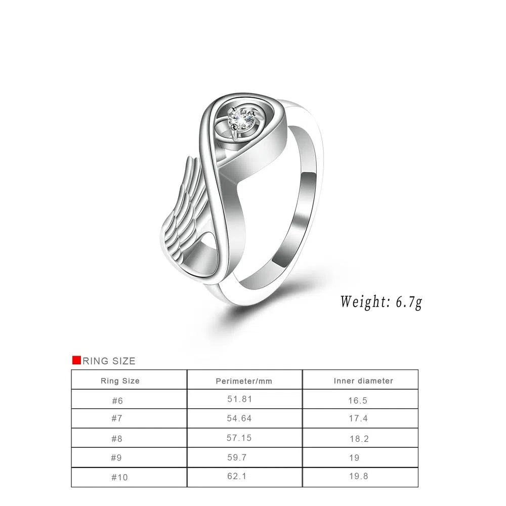 BIAIHQIE Anillo de urna de cremación para Cenizas, conmemorativo de Cristal Brillante, Joya de Recuerdo para Mujer/niña, 6 Unidades, Dorado