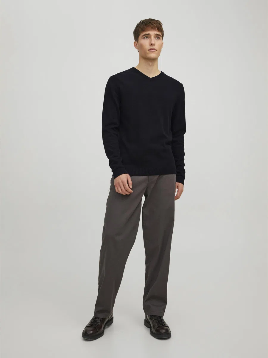JACK & JONES Knitted Pullover Plain Knitted Pullover