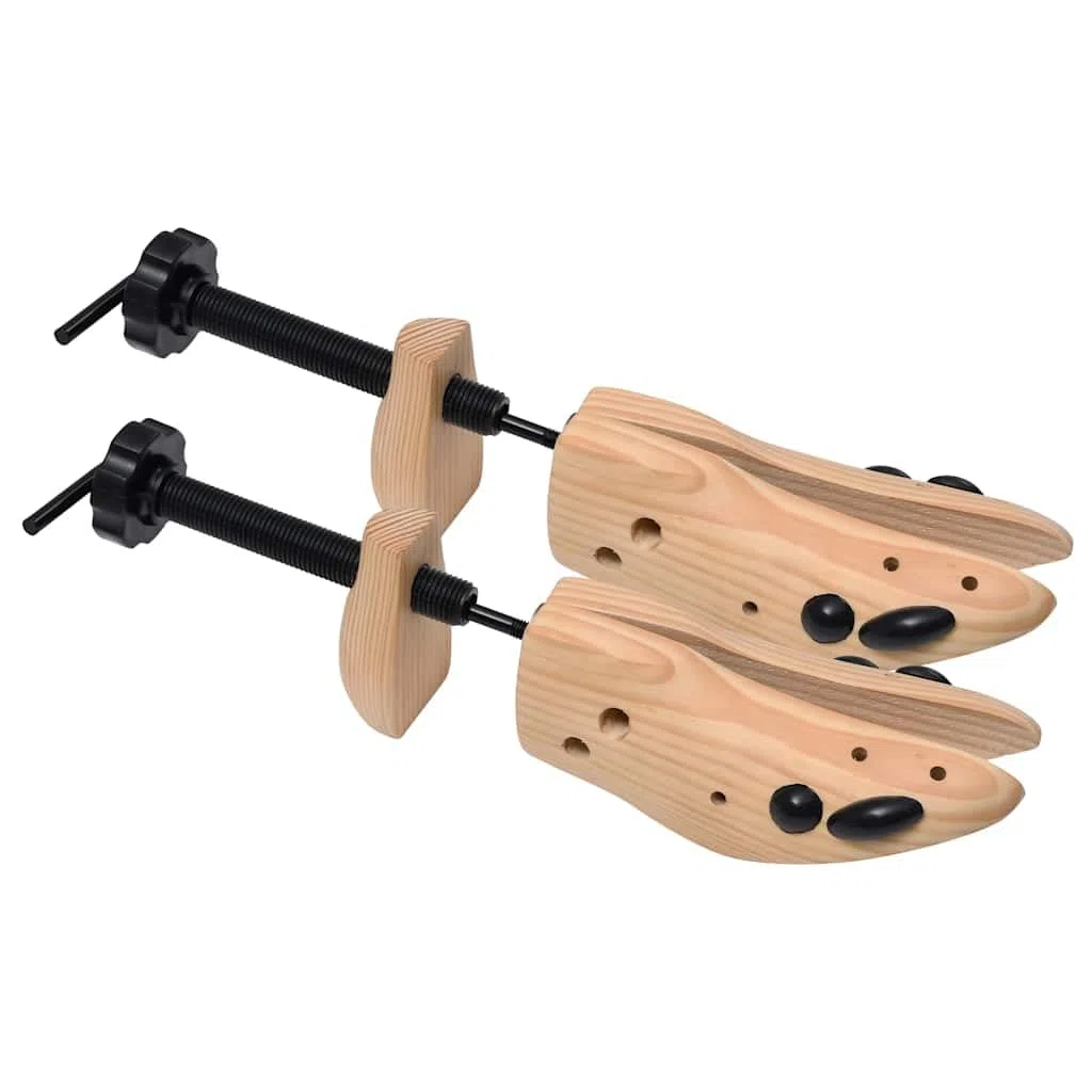Horma de zapatos de madera maciza de pino, tamaño 36-40, moldeador de zapatos para hombre y mujer, expansor de zapatos con absorción de humedad, evita arrugas, almacenamiento para zapatillas