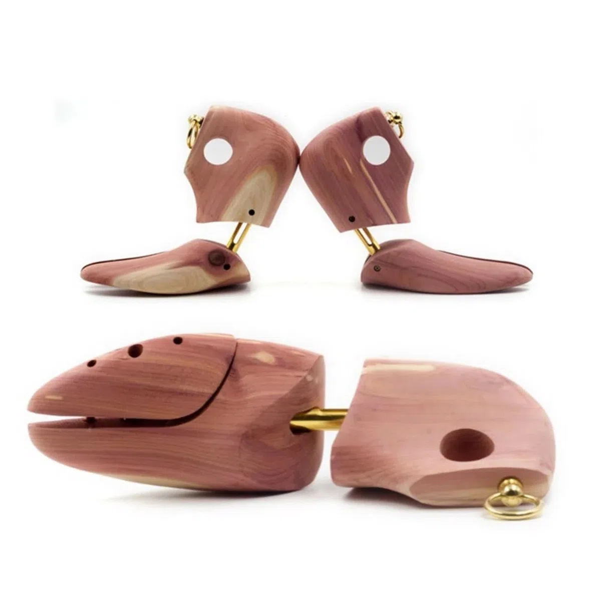 Rbol De Zapatos 1 par de ensanchadores de Zapatos Ajustables de Madera de Cedro Rojo for Hombre, Soporte for árbol de Zapatos, Dispositivo expansor de Botas para Hombres Y Mujeres(EU 41 42)