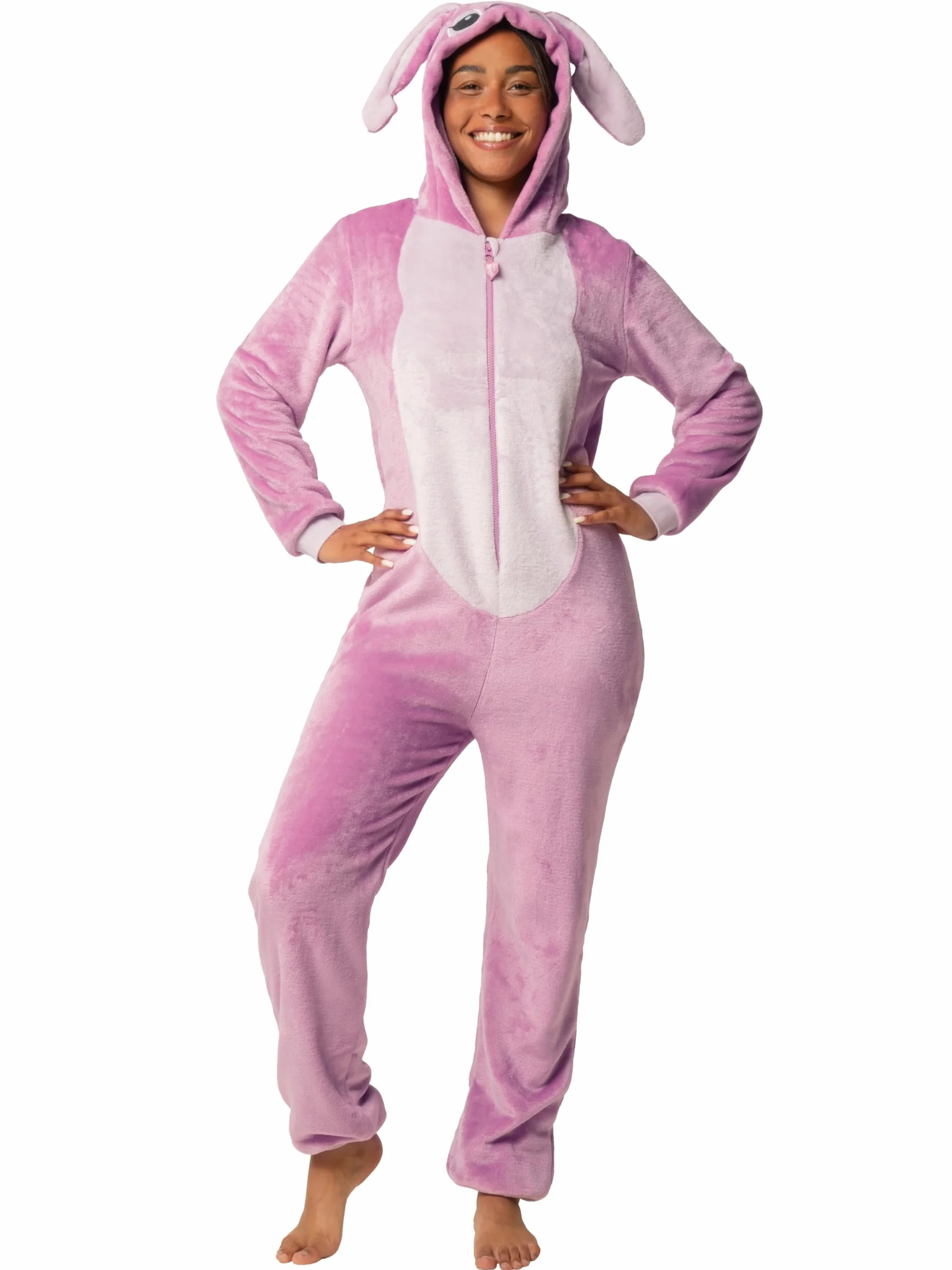 Disney Lilo Y Stitch Body Mujer, Onesie Mujer De Angel, Pijama Stitch para Adultas, Disfraz Pijama De Angel