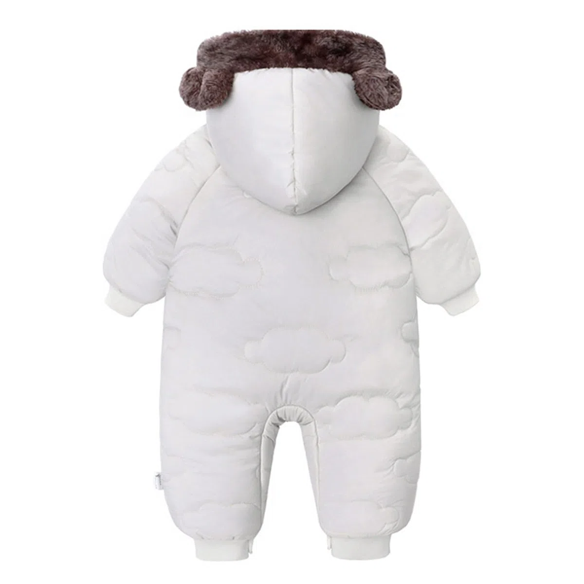 Bebé Mameluco Invierno con Forro Recién Nacido Traje de Nieve con Capucha Niño Niña Mono Infantil Pelele Entero Ropa de Una Pieza Calentito con Cremalleras - 0-24 Meses