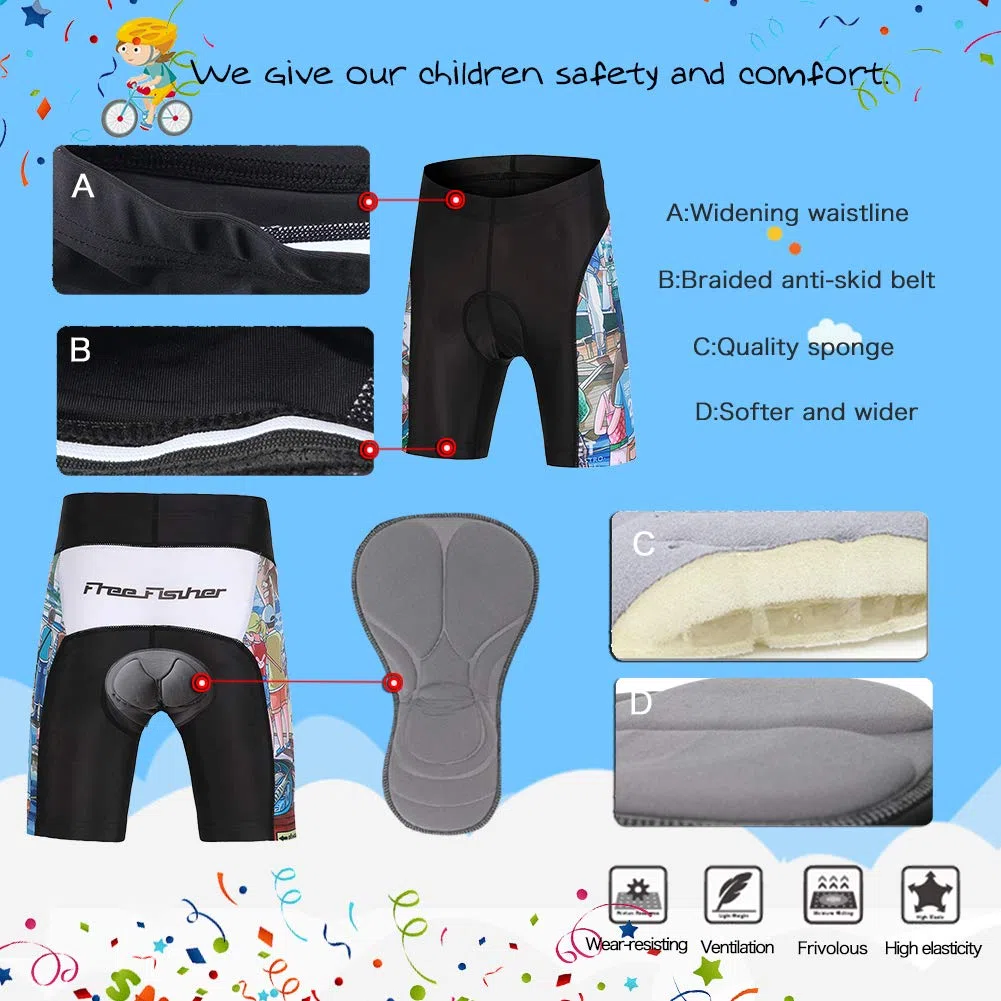 2019 Nuevo Transpirable para Deportes al Aire Libre Ropa Ajustada Cuerpo Pantalones + Tops Niño ciclimo Maillot