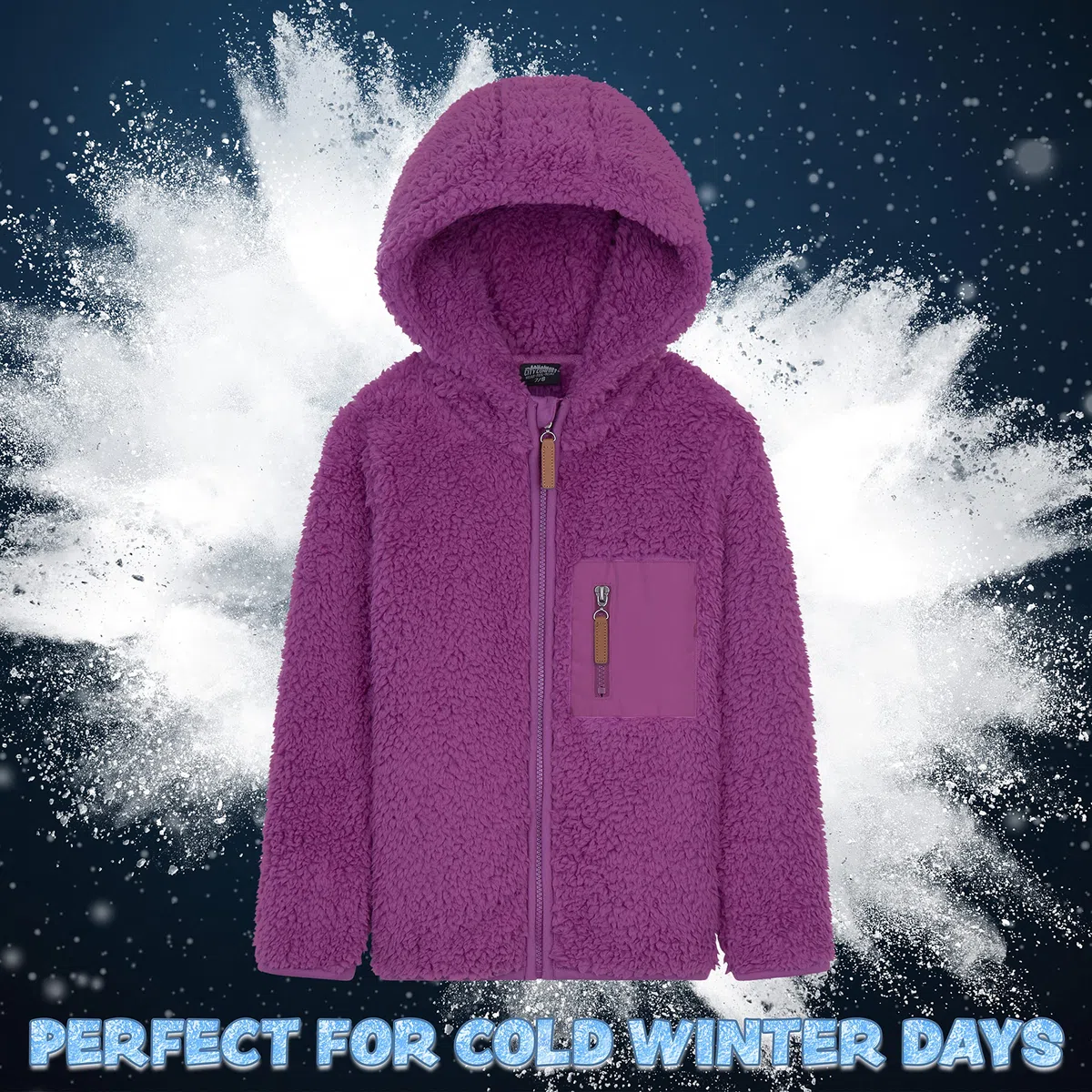 CityComfort Sudadera Niña Cremallera Chaqueta Forro Polar 3-14 Años