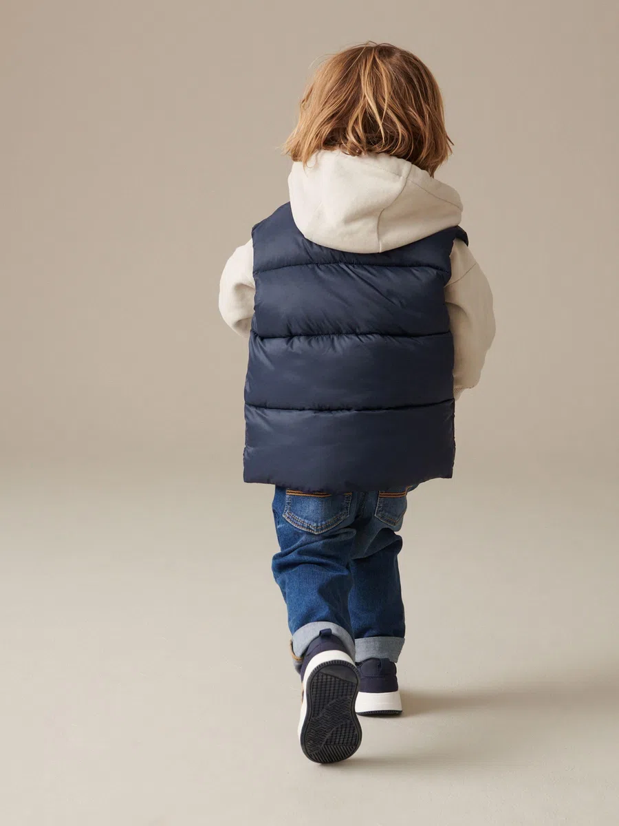 NEXT Niños Vaqueros elásticos de Corte estándar cómodos Azul Vaquero Medio 9 Meses-12 Meses