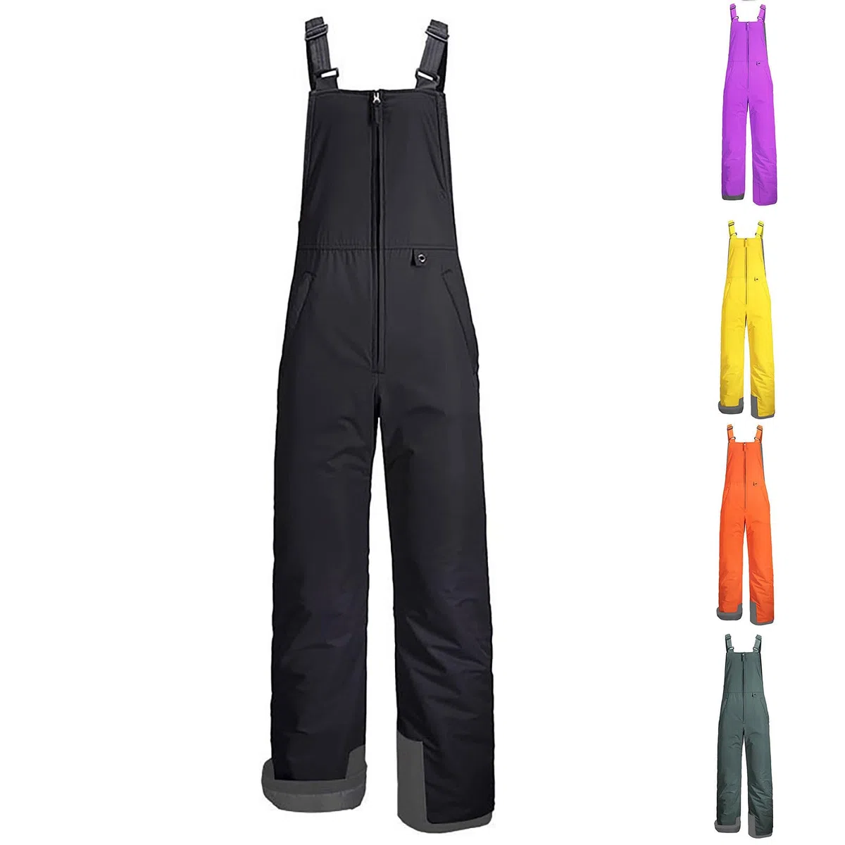 Genérico Pantalones de esquí Impermeables Unisex para niños y niñas, Gruesos, cálidos, con Cremallera, Pantalones de Nieve, Informales, para niños pequeños, térmicos, esquí, Snowboard, Salopettes con