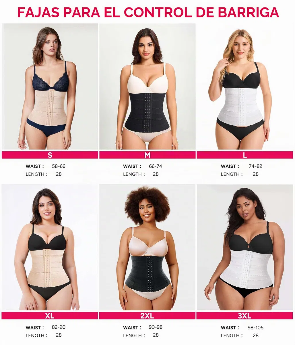 KUMAYES Fajas Reductoras Mujer Moldeadora Waist Trainer Corset Reductor Cinturón Abdomen Segmentada Faja Colombiana Corsé Bustier Shapewear Postparto