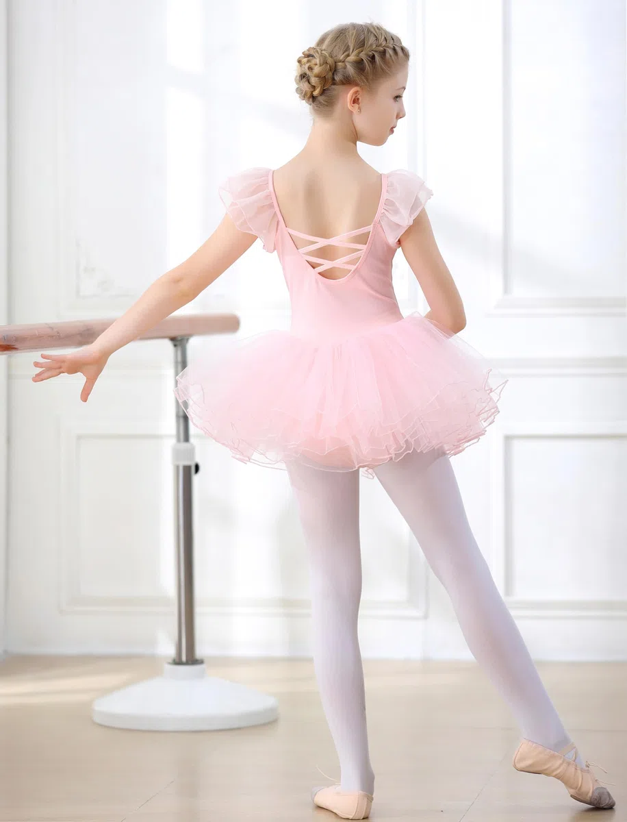 Vestido de Ballet Danza para Nina Maillot Traje Bailarina Ballet Tutú Niña Carnaval