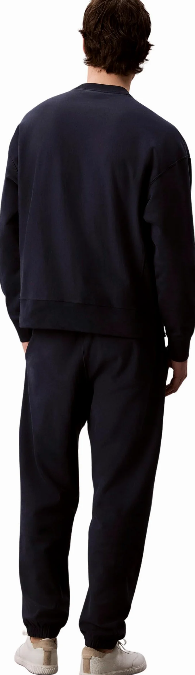 Calvin Klein Pantalón de chándal Hombre Terry Monogram con Cintura Ajustable