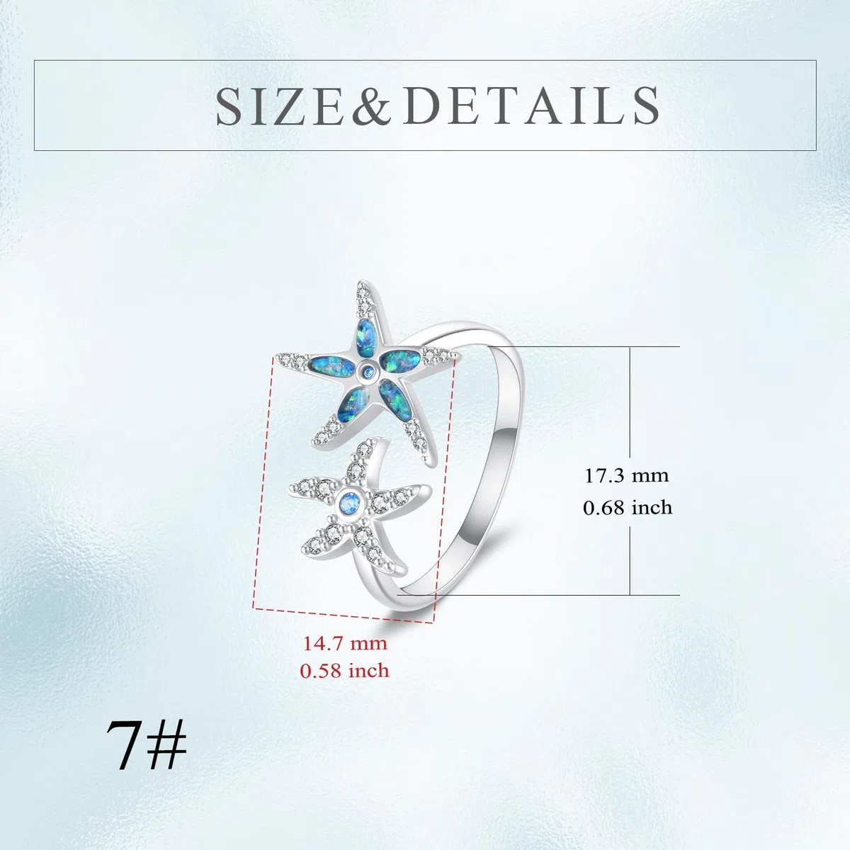 KZX Anillo de plata de ley 925 con apertura ajustable, diseño de estrella de mar, loto, tortuga marina, libélula, búho, joyería de animales, regalos para mujer, One Size, Plata de ley, Sin piedra