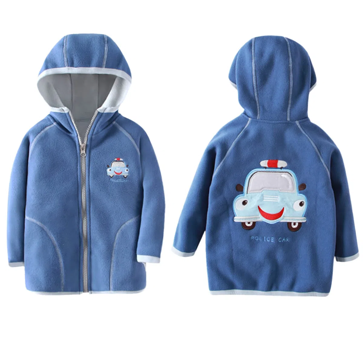 Niños Bebé Chaqueta de Forro Polar con Capucha Niño Niña Pequeño Cremallera Abrigo Informal Cálido de Vestir Exteriores Primavera Otoño Invierno Transiciones Temporadas