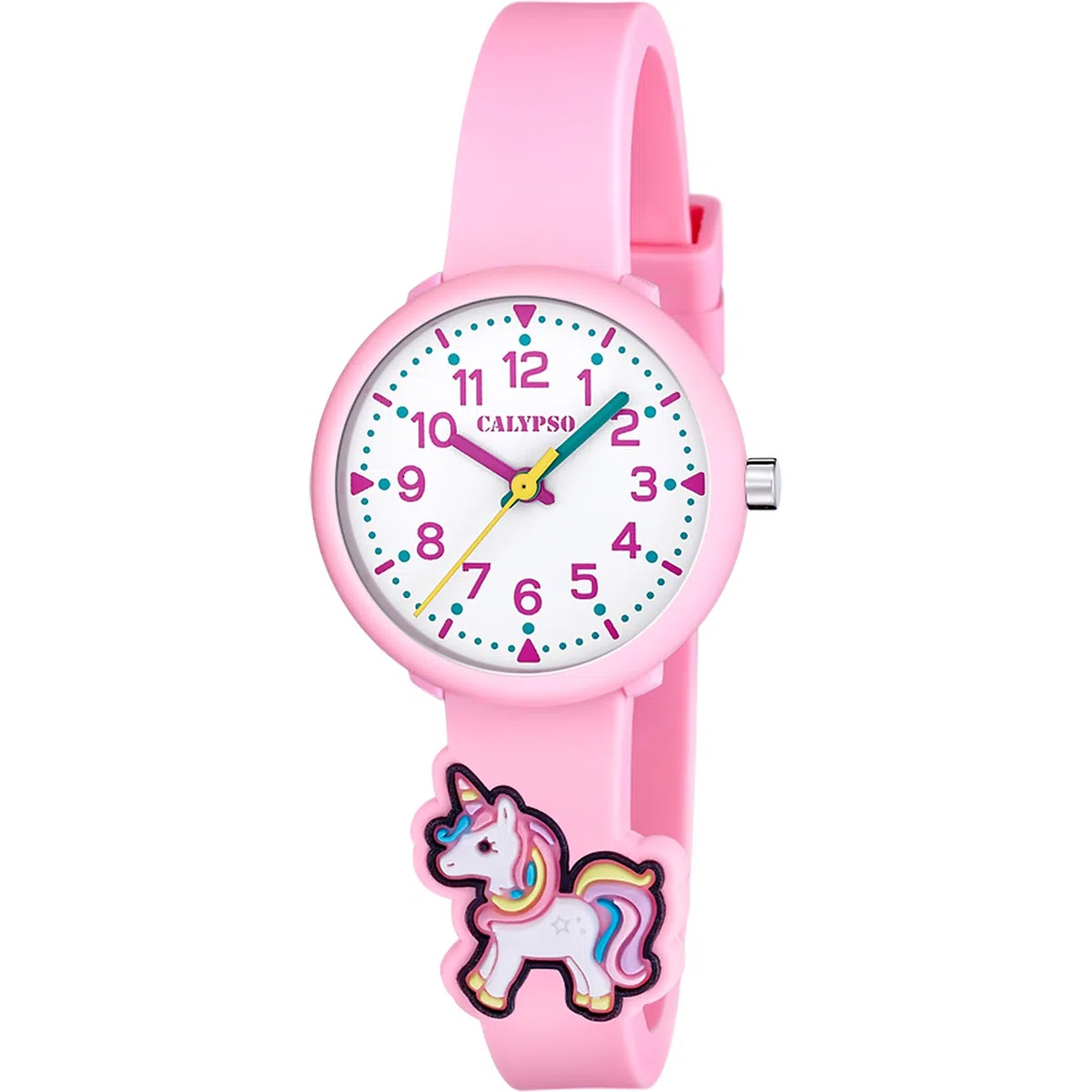 CALYPSO Reloj Niña Analógico de Caucho - Movimiento de Cuarzo - Reloj Infantil - Cristal de Alta Resistencia K5844 - My First Watch