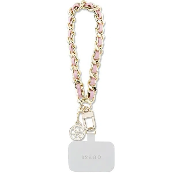 GUESS GUOUCHSAMC4P - Colgante universal para la mano, color rosa, Cuero sintético