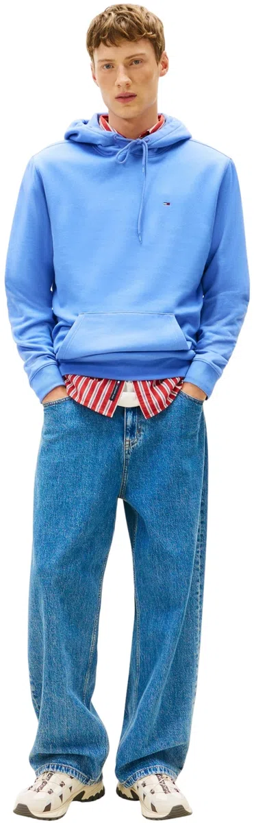 Tommy Jeans TJM Reg S Flag Hoodie Ext Dm0dm20742 Sudadera con Capucha Hombre (Pack de 1)