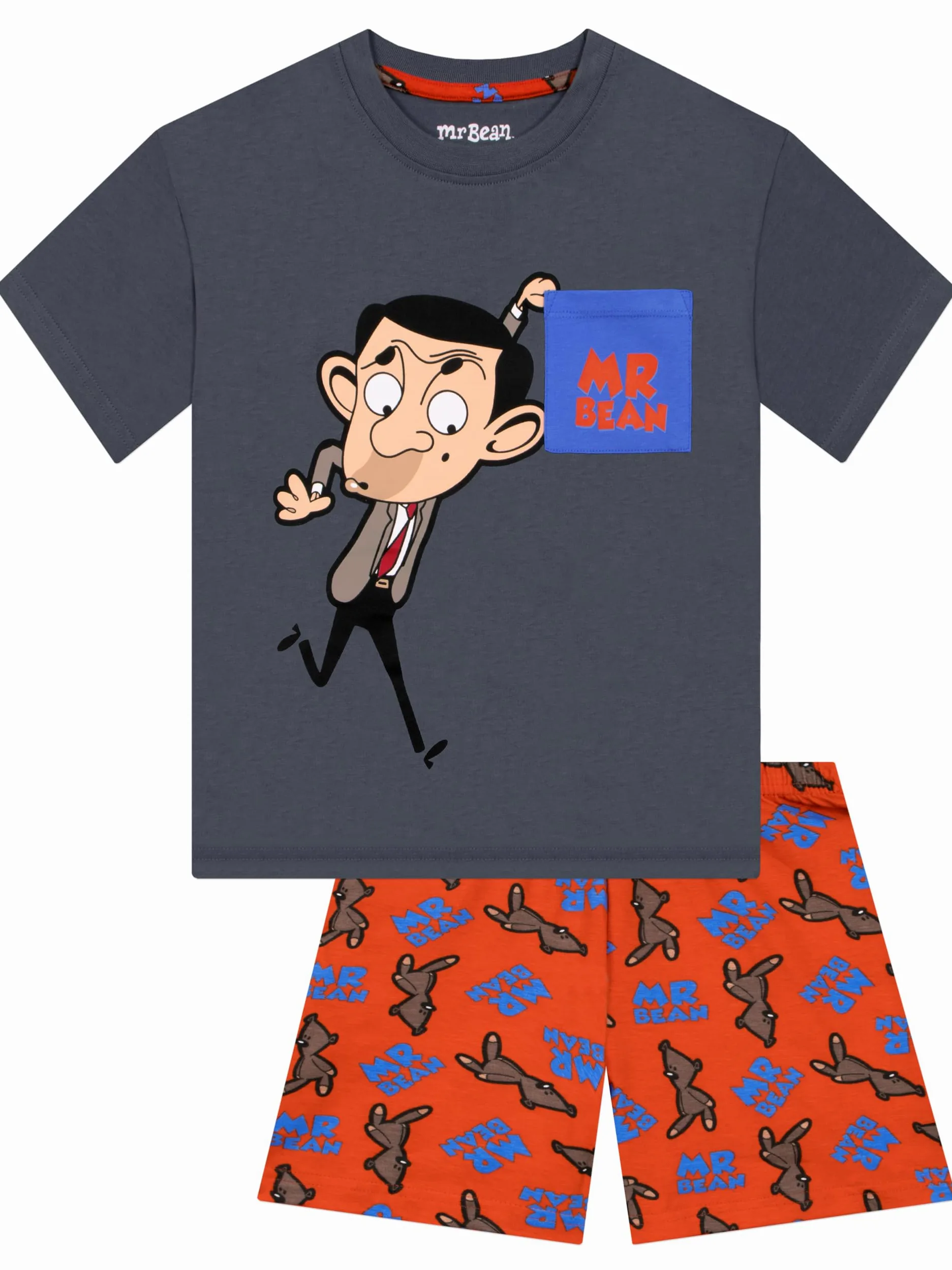 Mr Bean Pijama Niño, Conjunto Niño Verano Algodon, Pijama Niños Manga Corto