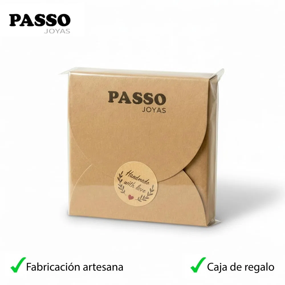 Passo Collar Flor del Sol Etnico de 35mm con cadena - Típica Flor del Sol Vasca - Se envía en una caja de regalo