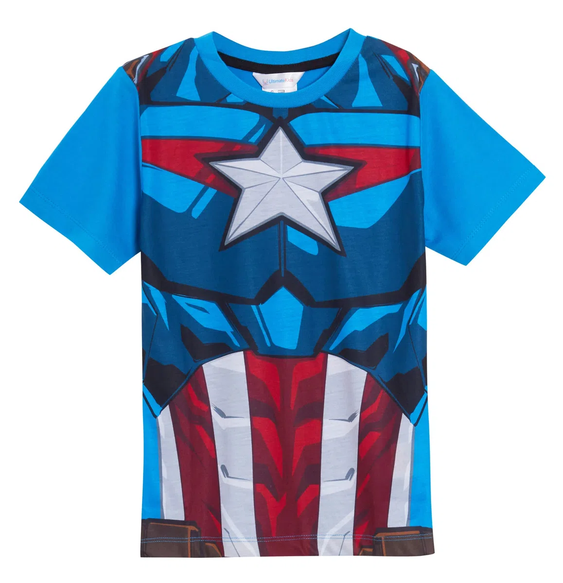 Marvel Pack de 3 Camisetas Avengers para niños, Hulk, Iron Man, Capitán América, Tops de Disfraz para niños, Camisetas de Manga Corta