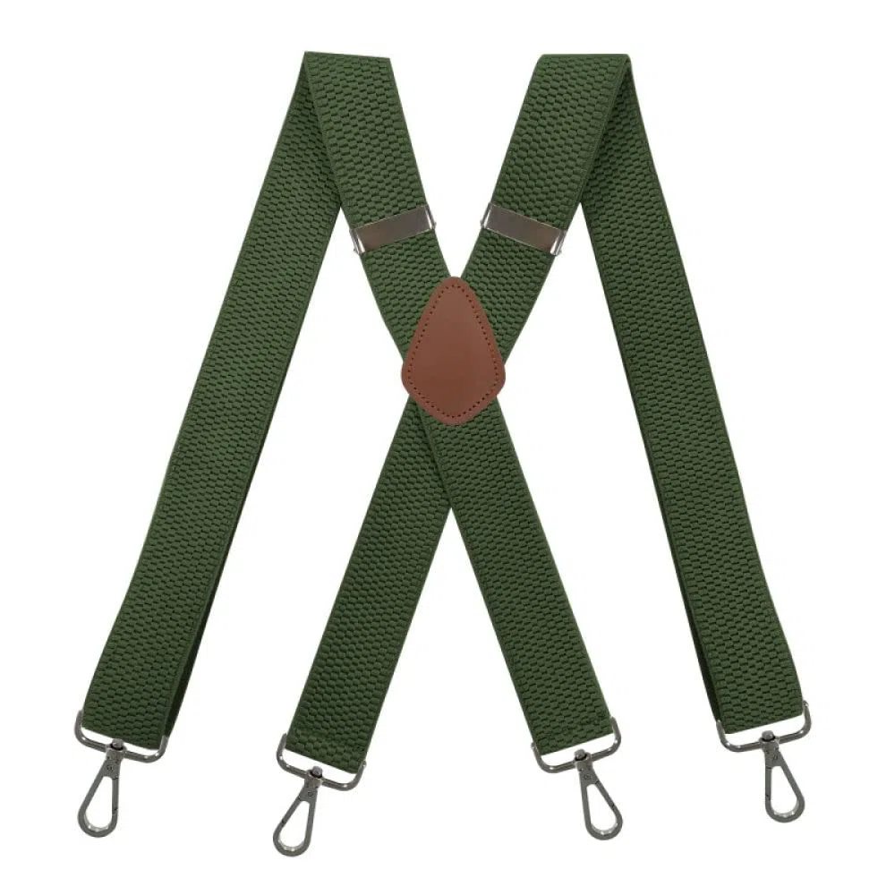 X Form Tirantes de Alta Resistencia, Tirantes for Hombre de 3,5 x 120 cm, elásticos, Ajustables, con 4 Clips Resistentes, Tirantes for Pantalones con Espalda en X