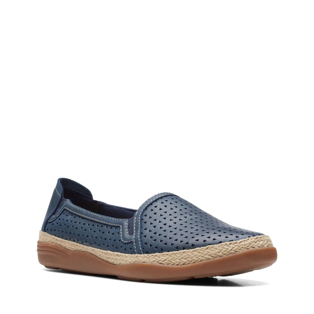 Clarks Elaina Ruby, Mocasín Mujer, Cuero Azul Marino, 39 EU