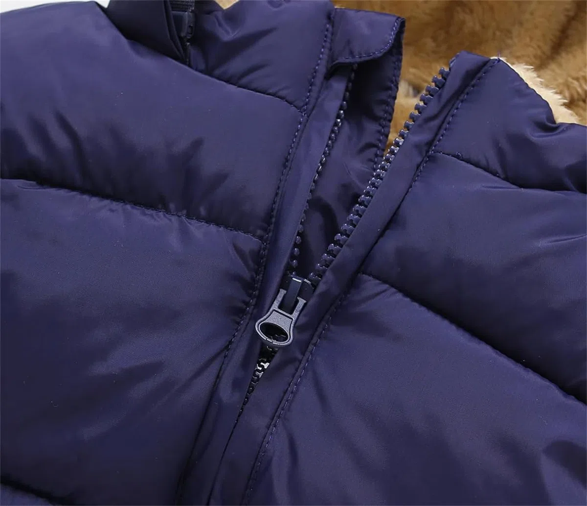Generisch Chaqueta de invierno para niña, abrigo de bebé, chaleco para niños y niñas, chaleco de forro polar, chaqueta sin mangas para niños pequeños, abrigo con desmontable