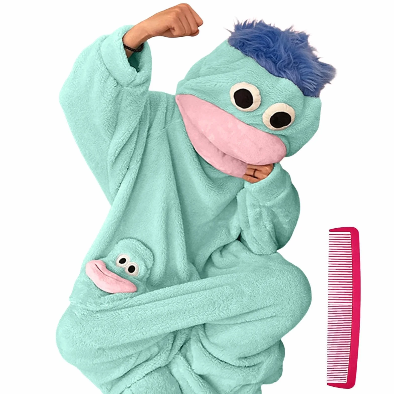 Pijama Entero Unisex Adulto Divertido Mono y Cómodo Oversized Una Pieza para Hombre y Mujer Ideal para Fiestas Ocio Casa Regalo Diseño Moderno Relajante Tela Transpirable Duradera Ajuste Amplio