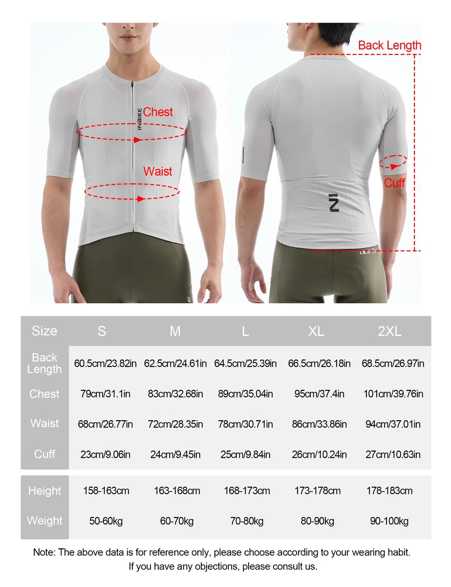 INBIKE Maillot Ciclismo Hombre Bici Transpirable 3 Bolsillos Traseros Tejido Transpirable Secado Rápido, Banda Antideslizante, Ropa Ciclista para Ruta y MTB