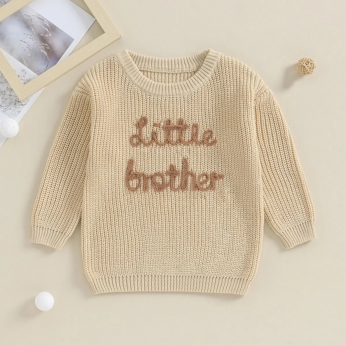 Geagodelia Ropa de hermano mayor, para hermano mayor, jersey para hermano pequeño, primavera, otoño e invierno