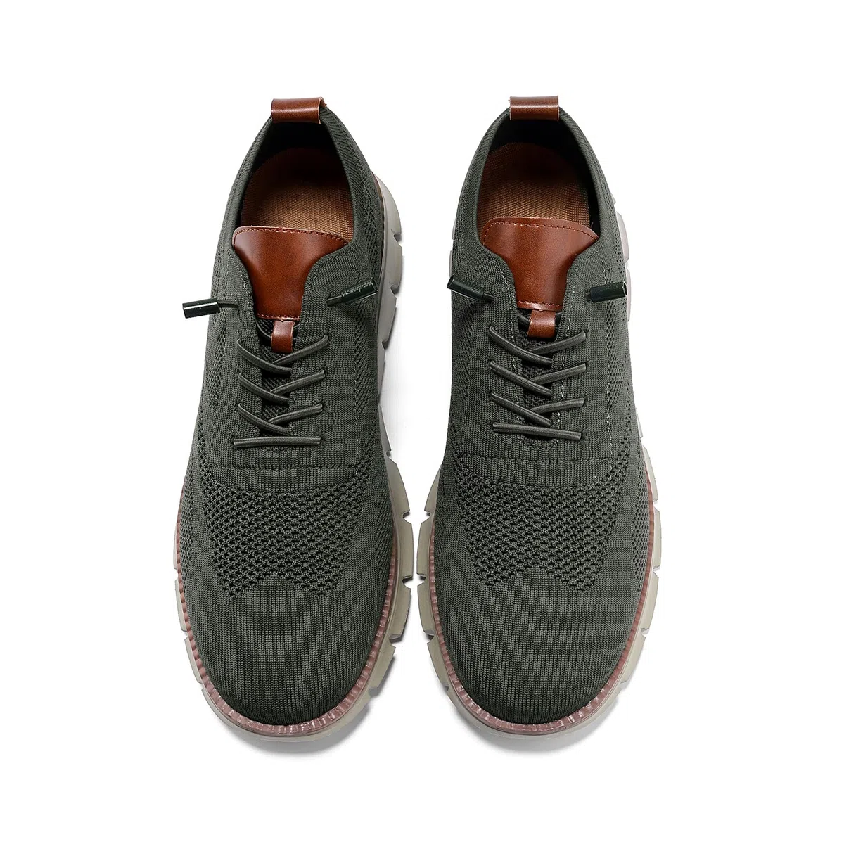 Wearbreeze - Tenis Oxford casuales de negocios para hombre, zapatos de vestir ligeros con cordones para el trabajo, viajes y viajes diarios