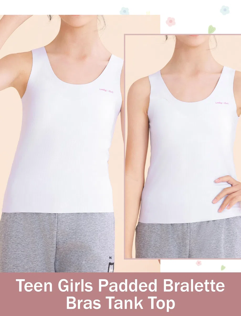 Camiseta interior para niña con acolchada, camiseta para niños, sin mangas, tirantes delgados, tirantes cortos, deporte, yoga, camiseta de tirantes para niña, ropa interior, camiseta interior fresca