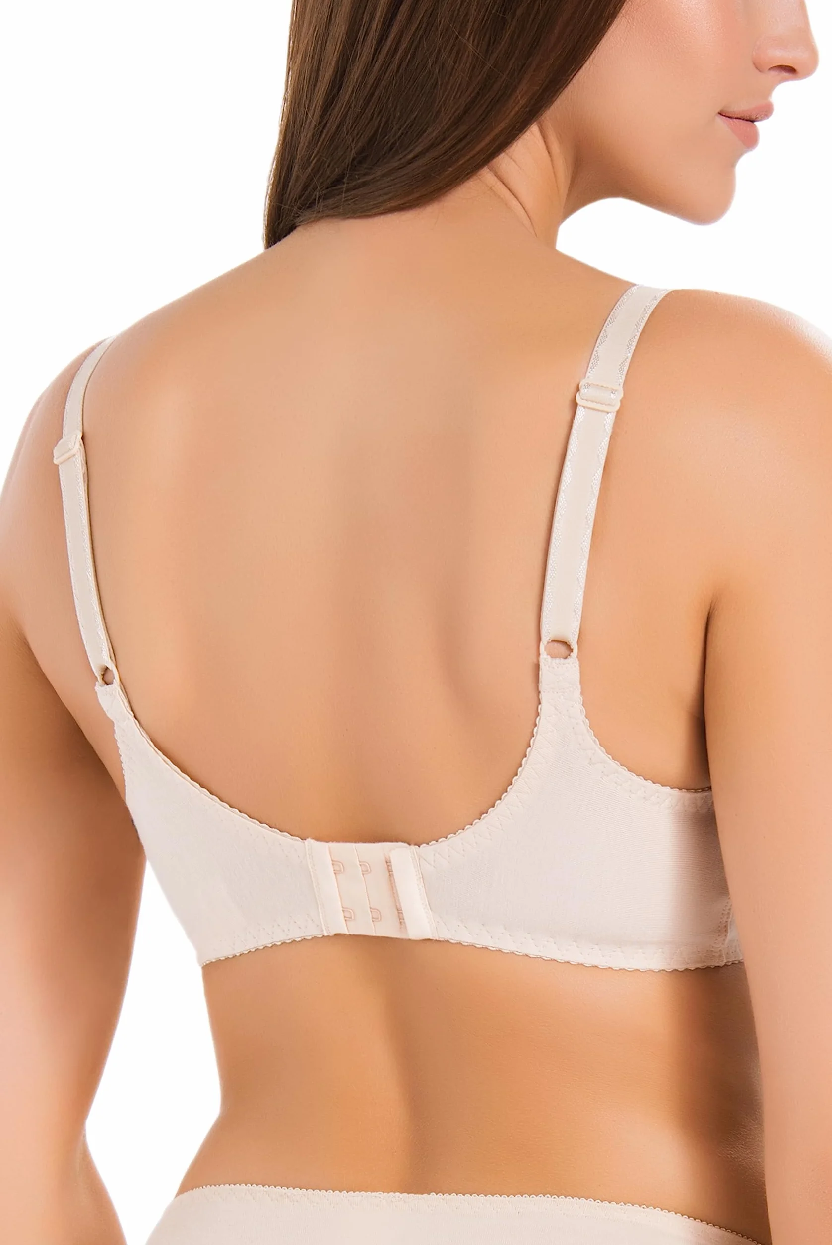 Teyli Sujetador Lactancia Hecho de Algodón - Maternidad Sujetador de Lactancia para Mujer con Aros y Tirantes Ajustables - Ropa Premama Embarazada con un Delicado Acabado de Encaje