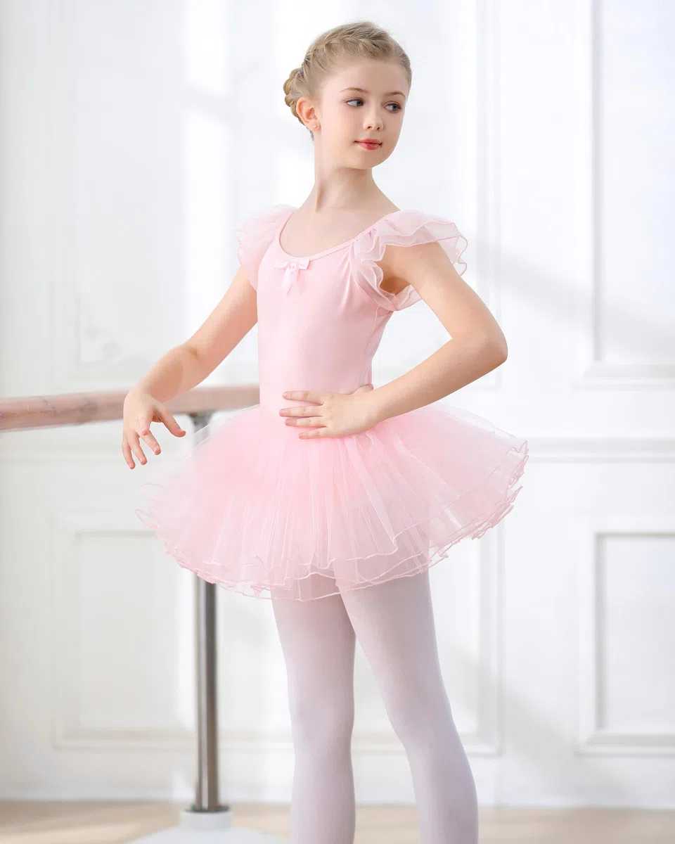 Vestido de Ballet Danza para Nina Maillot Traje Bailarina Ballet Tutú Niña Carnaval