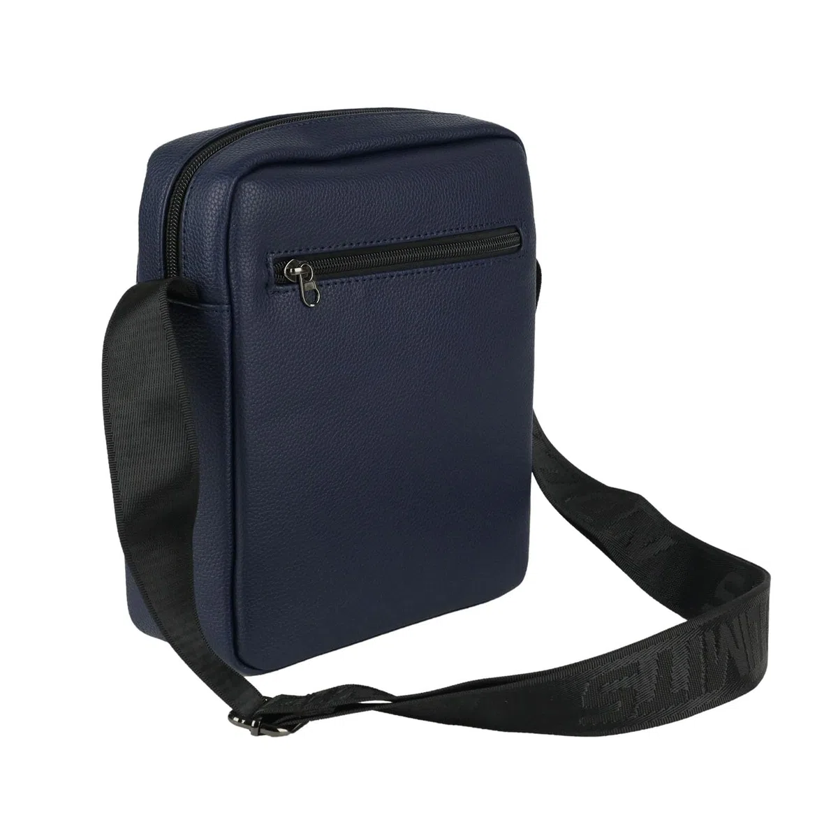 No Limits Bolso de hombre de bandolera ajustable, impermeable, con múltiples bolsillos y forro naranja, piel sintética