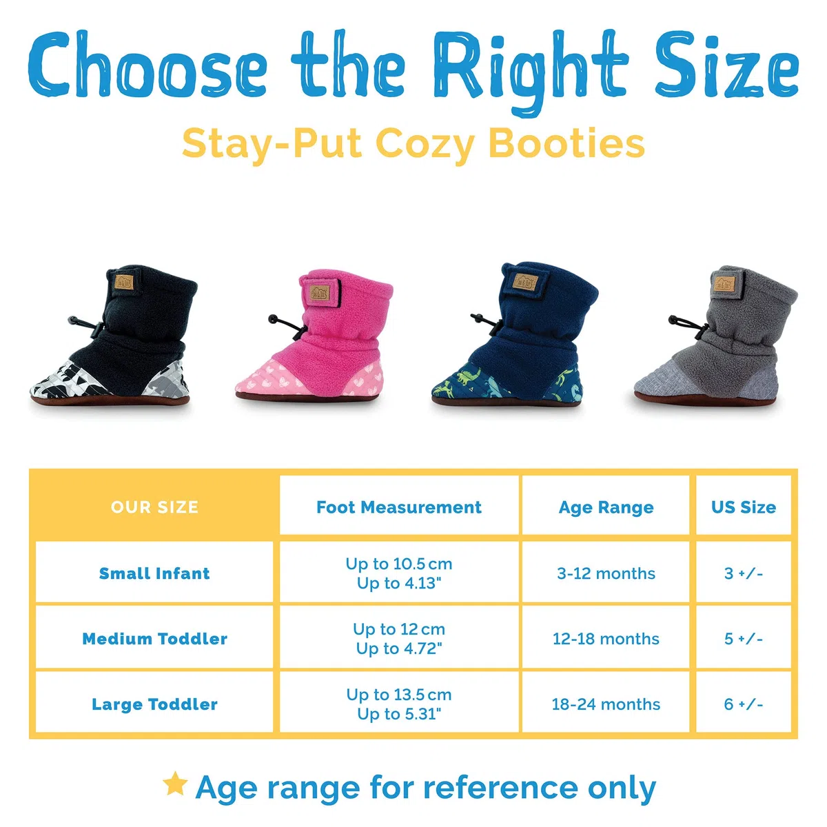 Jan & Jul Botines de forro polar para bebé Stay-Put