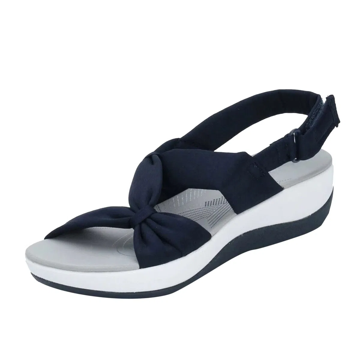 Generisch Sandalias para mujer con hebilla cómodas sandalias ortopédicas sandalias de cuña de tela suave sandalias deportivas con plataforma sandalias casuales suela antideslizante sandalias de verano