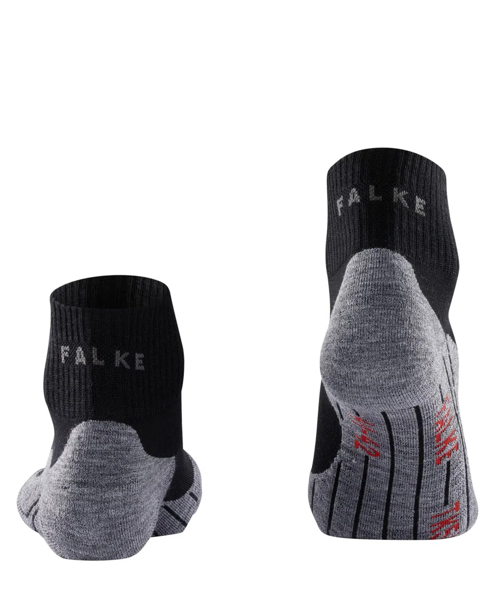 FALKE mujer TK5 Short calcetines para senderismo amortiguación ligera antiampollas transpirable secado rápido regulación del clima antiolores lana hilo funcional 1 par