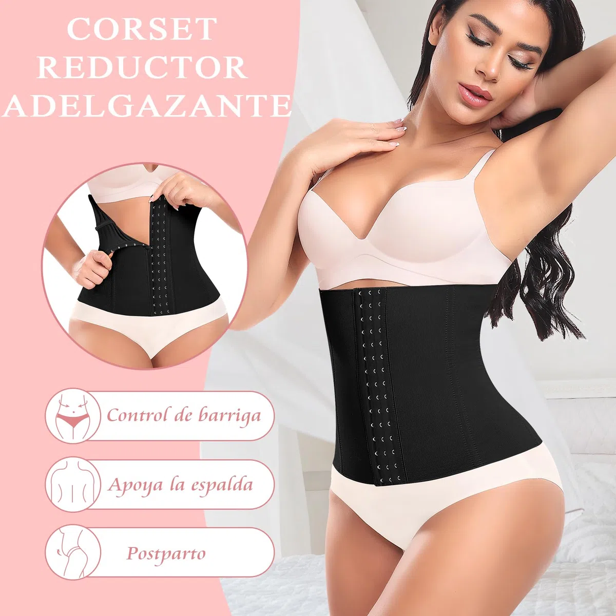 YARRCO Corset Reductor Adelgazante Mujer Abdomen
