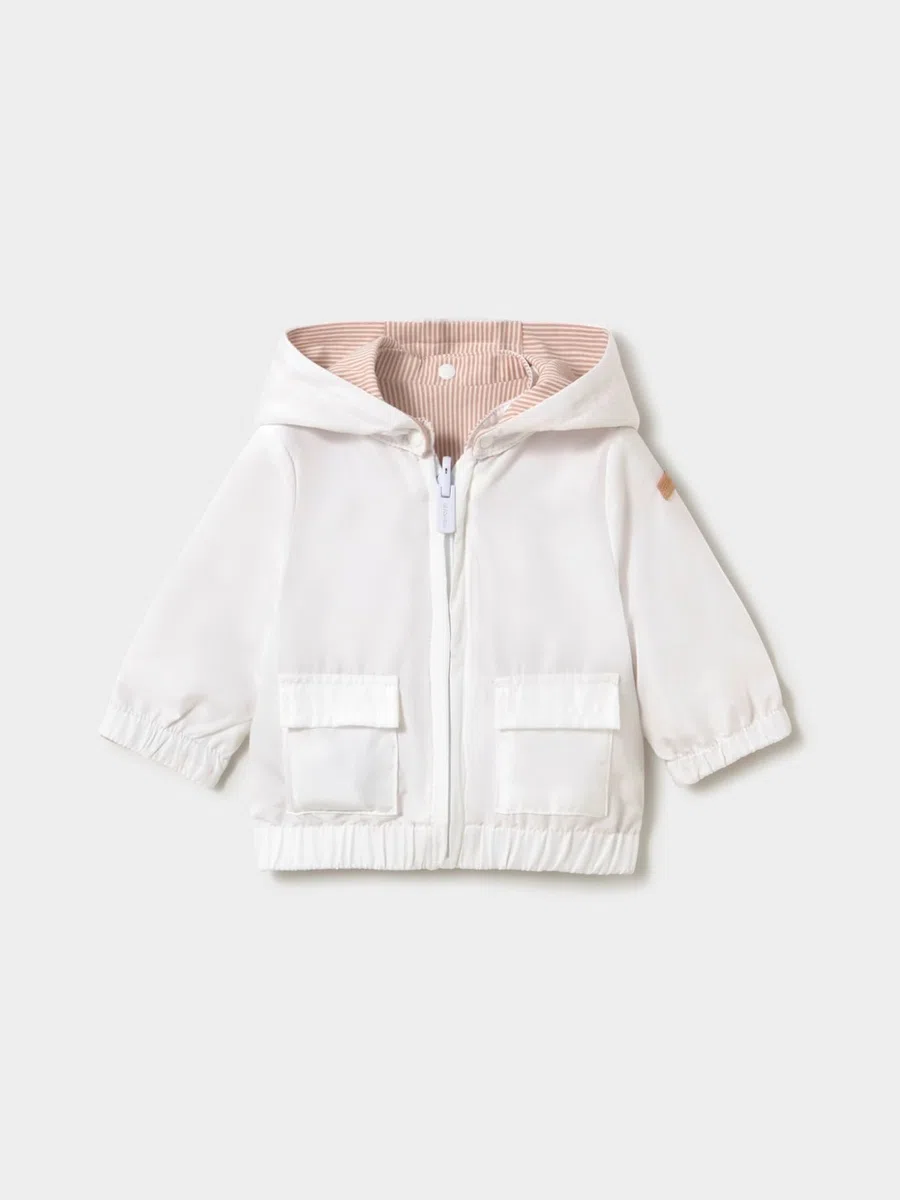 Mayoral Cortavientos reversible para bebé niño Blanco