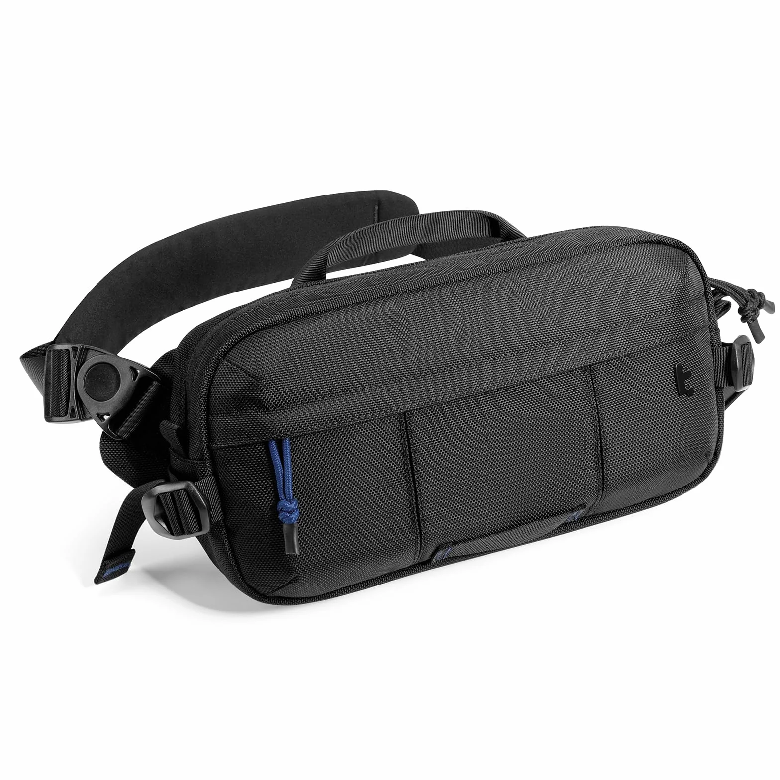 tomtoc 5,5L Bolso Bandolera Sling Bag con Switch 2 (2025), Bolso de Hombro para Hombre, Bolso cruzado de Viaje Compatible con iPad mini/Steam Deck OLED/DJI Osmo Mobile 6/Pocket 3, Impermeable, Negro