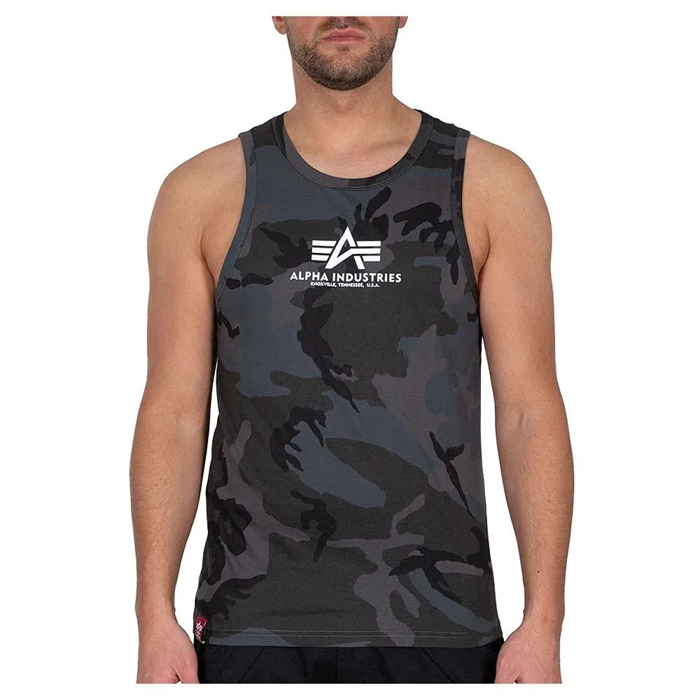 Alpha Industries Basic Camo Camiseta Hombre (Pack de 1)