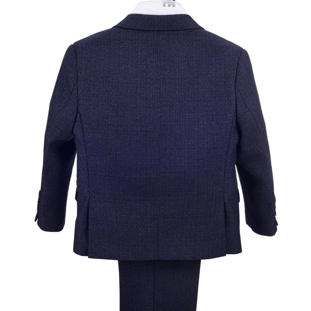 Lito Angels Trajes y Blazers Esmoquin Azul Ceremonia Boda Conjunto Elegantes con Chaqueta y Chaleco para Bebe y Niños Pequeños Talla 1-6 años