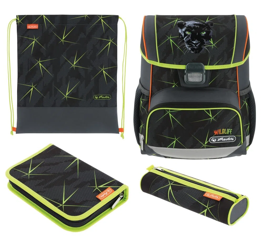 Herlitz Loop Plus Wild Life - Mochila (rellena, 1 unidad), Vida Salvaje, 37 x 31 x 22 cm, Casual