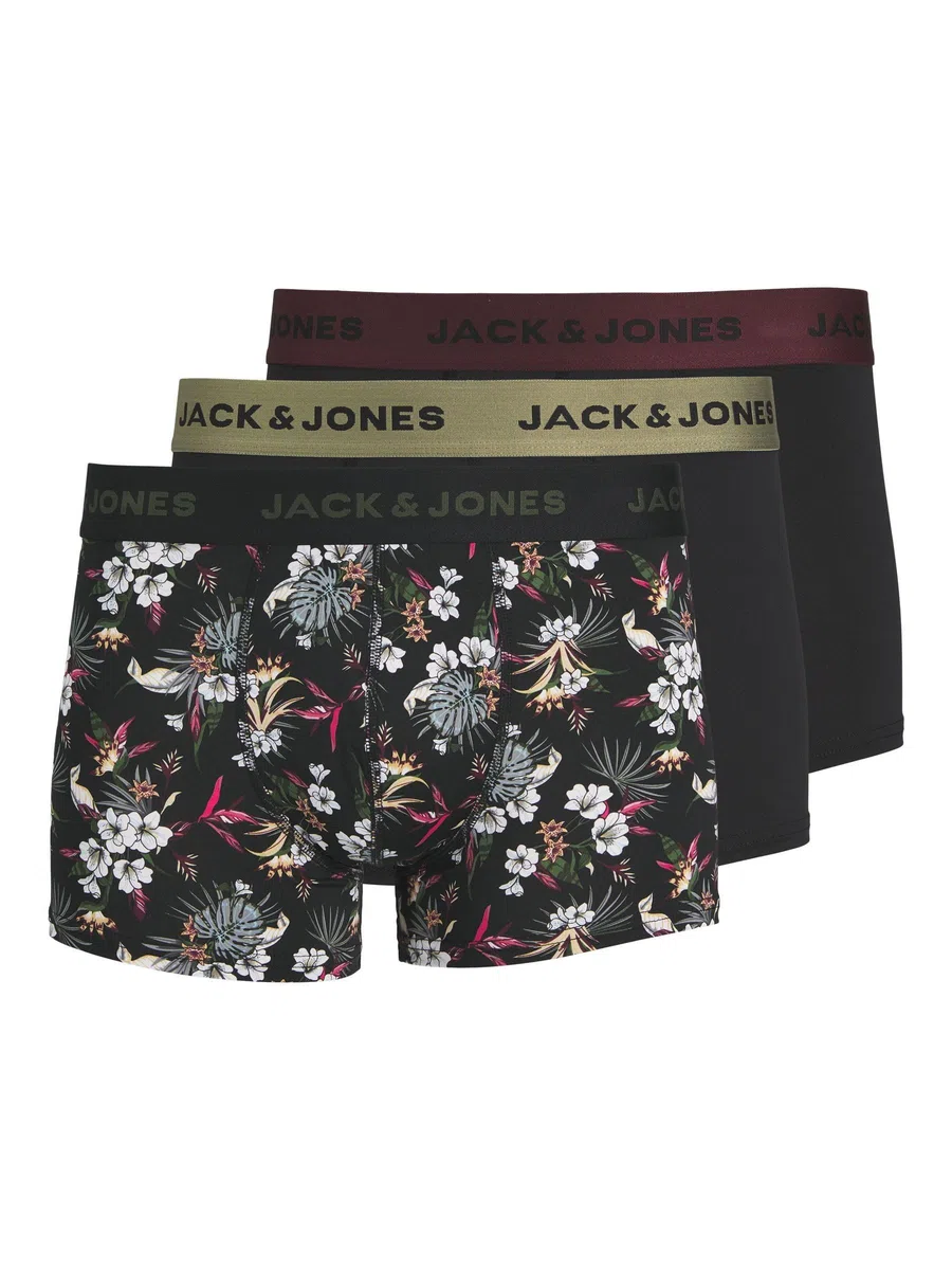 Jack & Jones Jacflower Micro Fiber 3 Pack Bóxer Hombre (Pack de 3)
