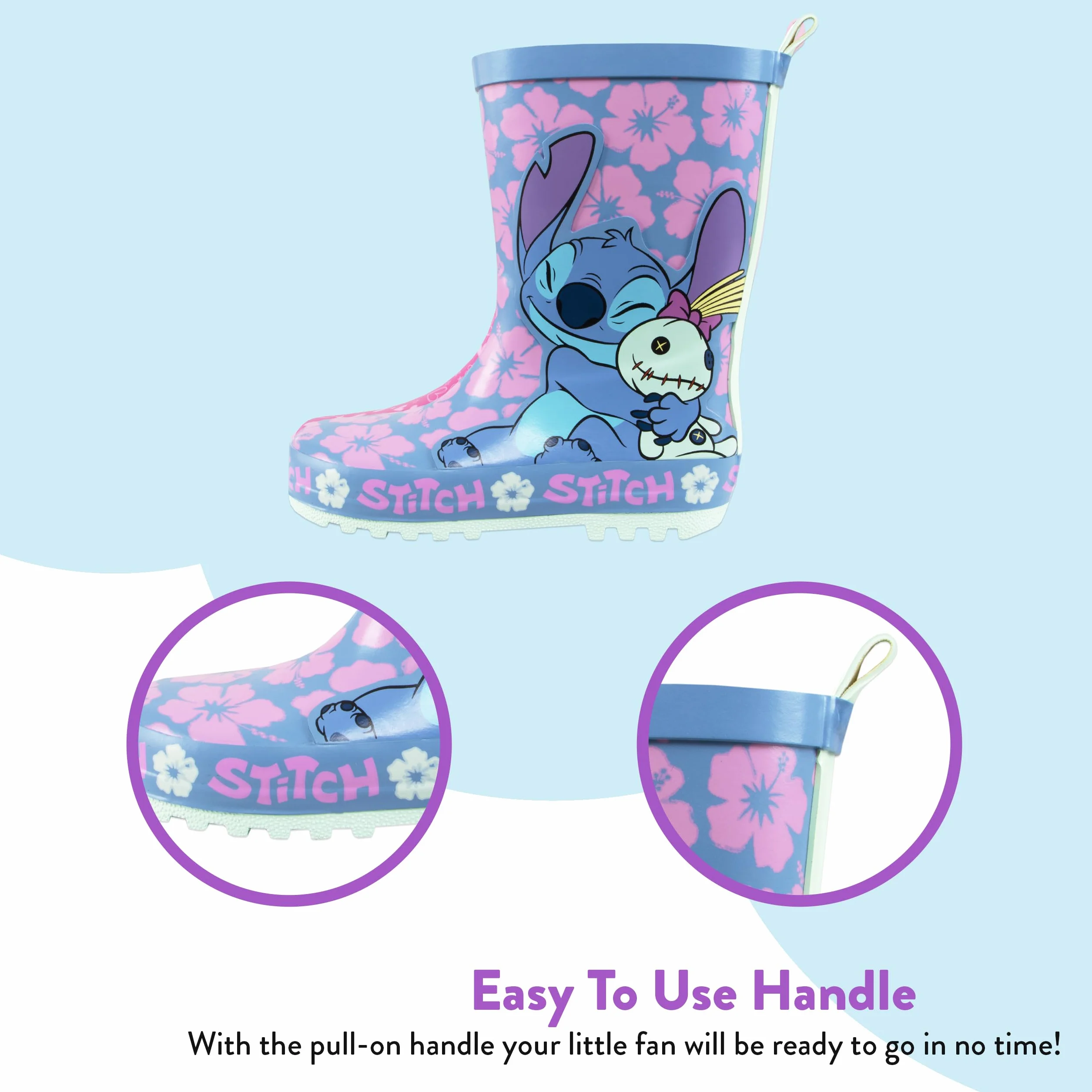 Disney Lilo Y Stitch | Botas Niña | Botas Agua Niña| 24 E 34