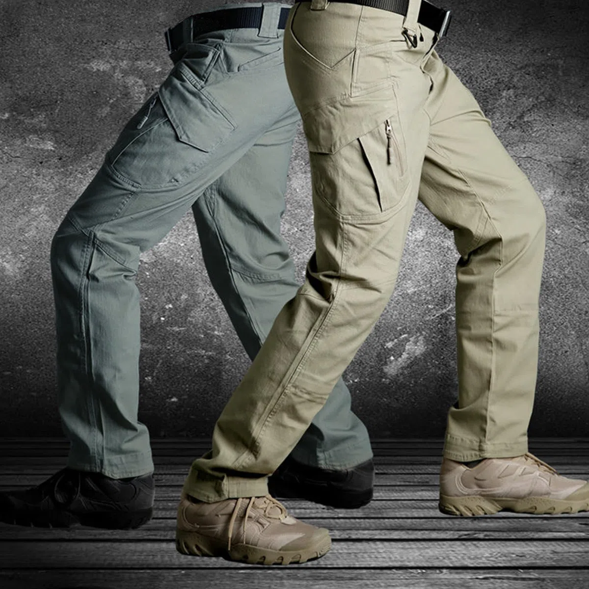 Pantalón de Carga Regular para Hombre Pantalón de Trabajo de Combate Militar Pantalones tácticos Militares Ocasionales Pantalones con múltiples Bolsillos para Caminar Negro