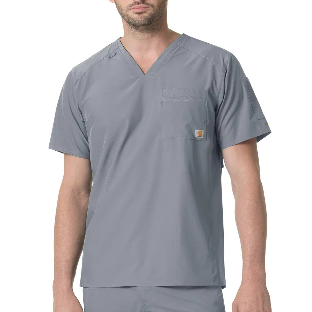 Carhartt Camiseta de Manga Corta con Cuello En V para Hombre Trajes médicos Mujer (Pack de 1)