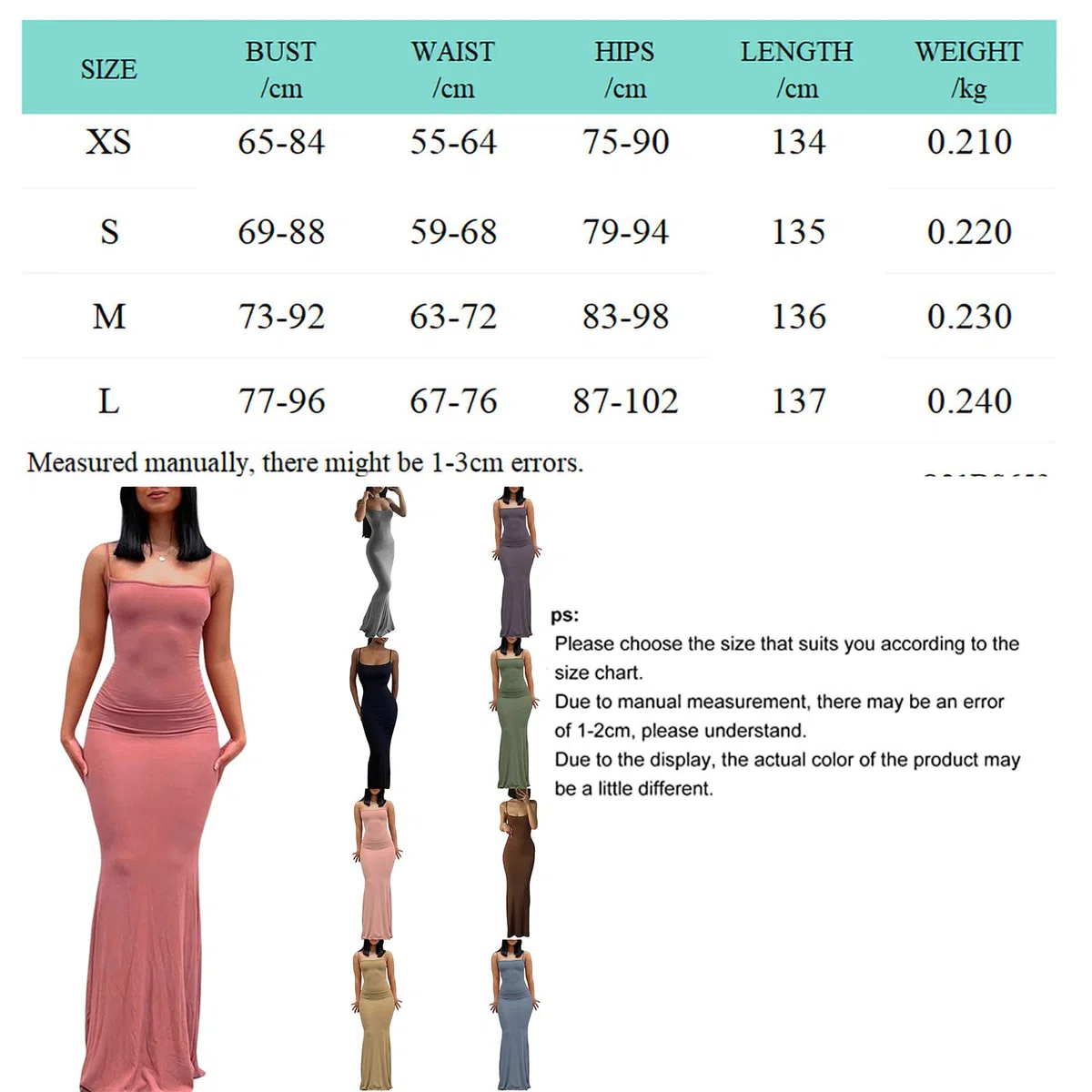 Vestido Camisero Informal para Mujer, Vestidos Largos con Tirantes Finos, Vestido Ajustado para Fiesta y Club